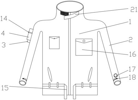 一种多功能野外探险衣服的制作方法