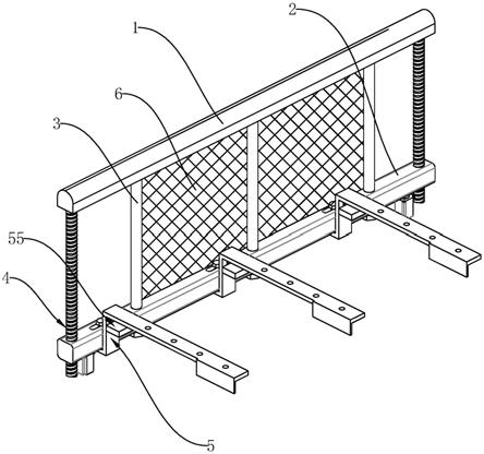 一种升降式床用护栏结构的制作方法