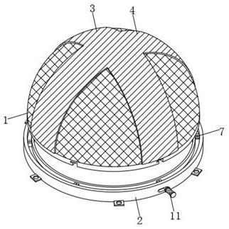 含双向子午线穹形网壳的贮罐顶盖的制作方法