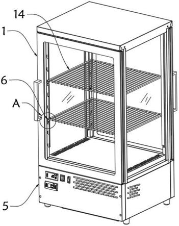 一种层板高度可调的双温柜的制作方法