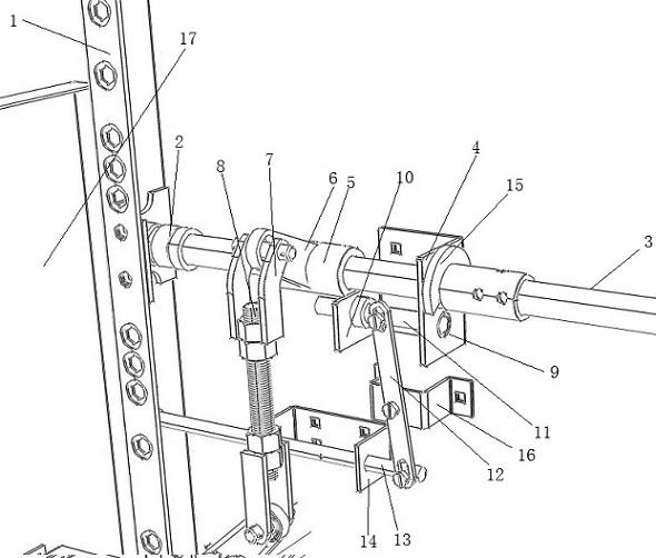 金属铠装移开式高压开关柜接地刀的安全联锁装置的制作方法
