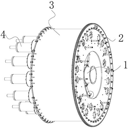 一种旋转式多管炉均匀进料分配器结构的制作方法