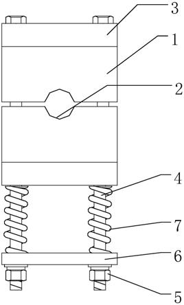一种起重机空钩起升绳的板夹式预紧装置的制作方法