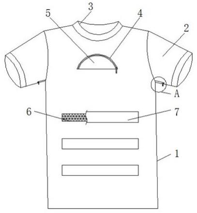 一种具备夜间反光保护效果的纯棉T恤的制作方法