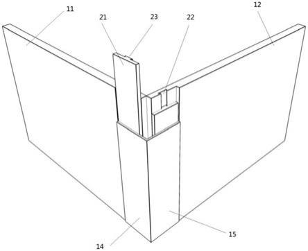 一种快装式阳角无缝拼接结构的制作方法