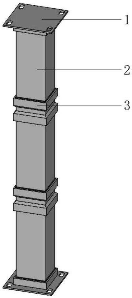 一种高抗爆性能轻钢结构柱的制作方法