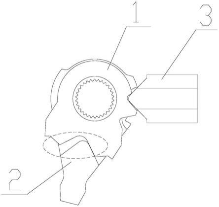 拨叉及防跳挡取力器的制作方法