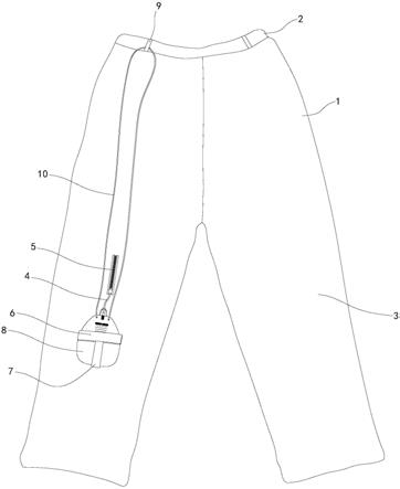 长期置管患者引流袋固定裤的制作方法