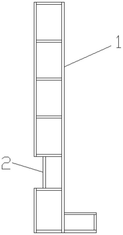 一种管廊砼中隔墙整体钢筋模运输、安装专用框的制作方法