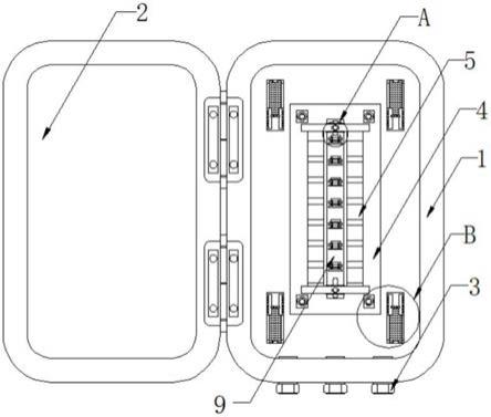 一种光通信领域用具有固定机构光缆分纤箱的制作方法