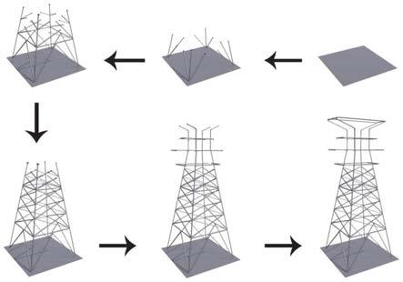 电力系统中输电塔的快速人机交互动态建模方法及系统