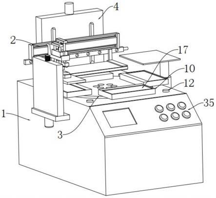 一种硅胶烤盘垫的印染装置的制作方法