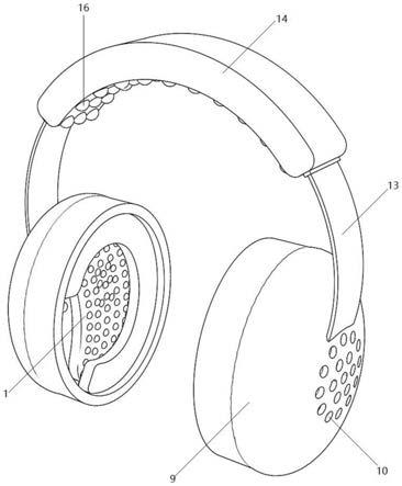 一种应用电磁按摩组件的耳罩式耳穴按摩器的制作方法