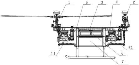 一种双旋翼混合动力无人直升机的制作方法