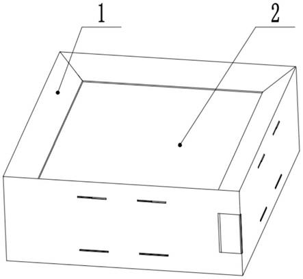 一种长方体产品纸板折叠定位缓冲内包装结构