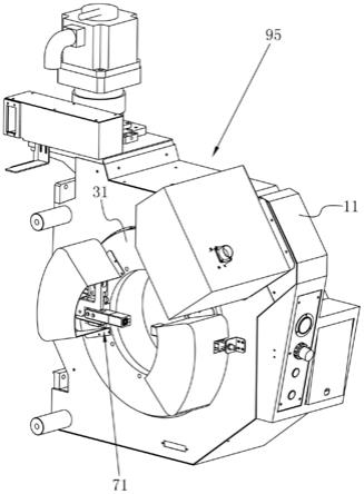 一种刹车制动型贯通卡盘以及激光切割机的制作方法