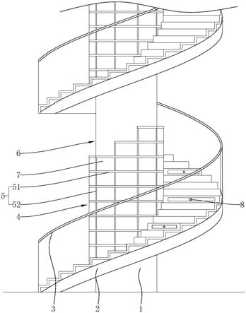 一种新型楼梯书架的制作方法