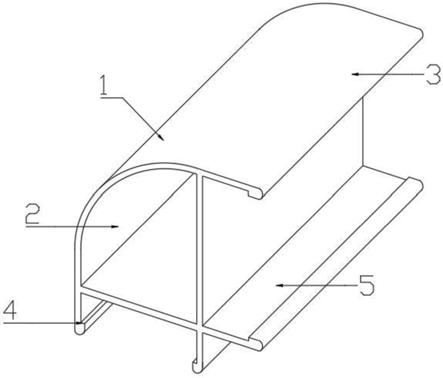 一种具有弧面结构的冷库库板装饰条的制作方法