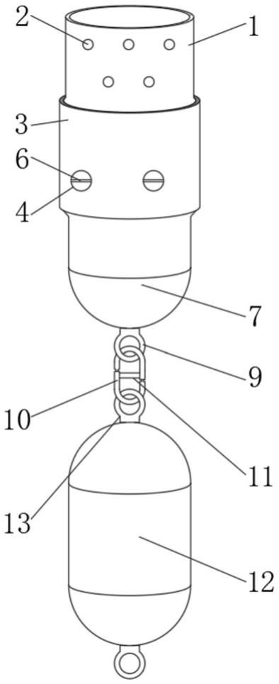 深层换热井换热器柔性配重装置的制作方法