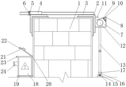 一种砌块墙电梯洞口防护安拆装置的制作方法