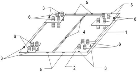 一种组合式可折叠接触网基础地脚螺栓定位复检装置的制作方法