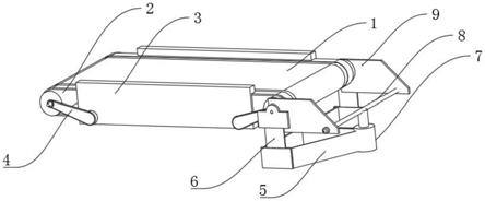 伸缩式输送机机头支架结构的制作方法