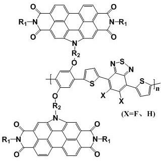 苝二酰亚胺为悬挂受体的苯并噻二唑聚合物及其制备方法与流程