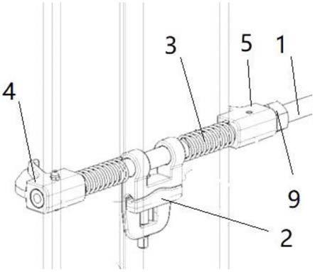 一种型钢立柱生命线的锁紧器及架设装置的制作方法