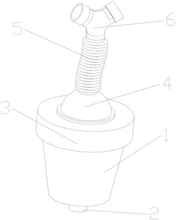 一种免倾倒呼吸机集水杯的制作方法