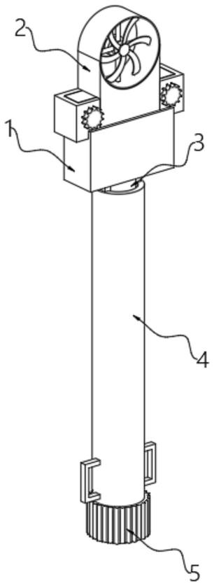 一种带伸缩杆的防烟系统风量风速测试仪的制作方法