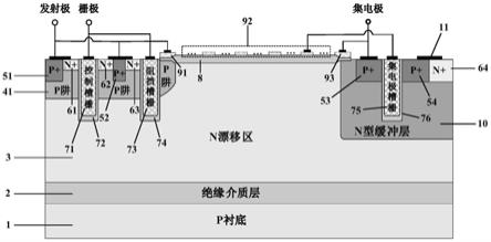 一种具有多浮空场板和集电极PMOS结构的功率器件