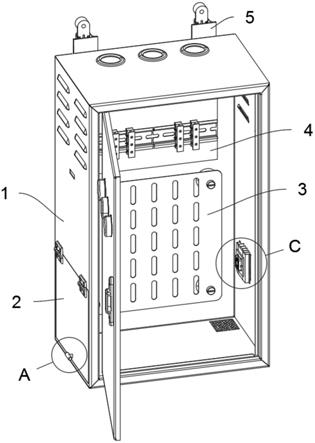 一种机电用具有散热架构的配电箱的制作方法