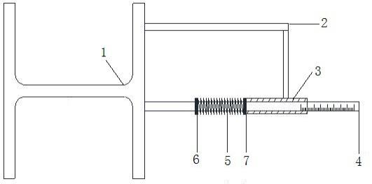 一种测量弹簧捆绑式电炉炉体形变的装置的制作方法