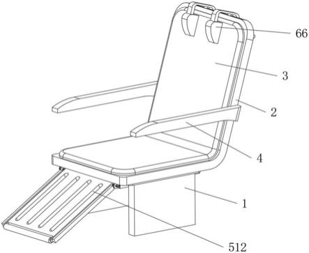 一种旅途座椅睡觉用抽拉式脚架的制作方法