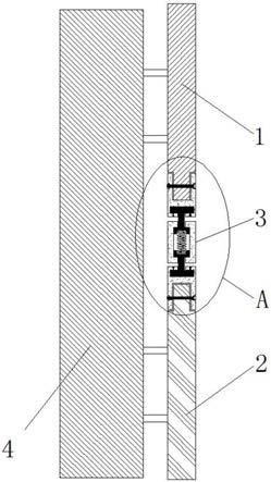 超高墙面石材与铝板造型稳固安装结构的制作方法