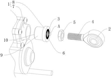 一种电动推杆的杆端关节轴承连接结构的制作方法