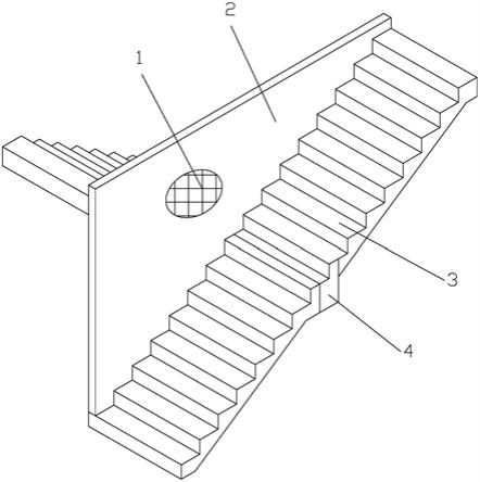 剪刀楼梯用非承重防火隔墙及剪刀楼梯的制作方法