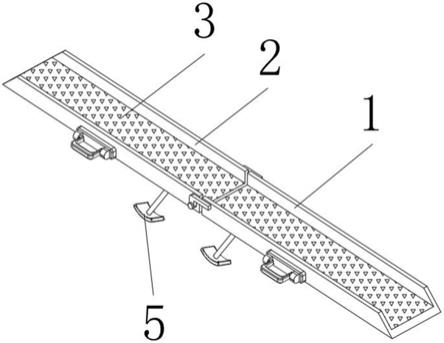 折叠轨道式铝制跳板的制作方法