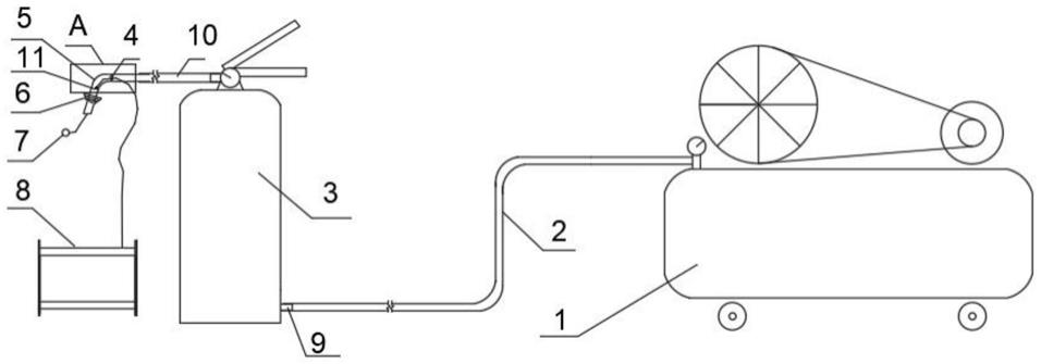 一种快速气压穿绳施工装置的制作方法