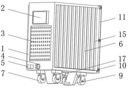 一种高频塔式UPS电源防护结构的制作方法