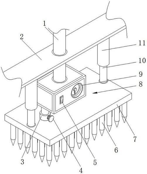 一种针刺机机械式针深显示装置的制作方法