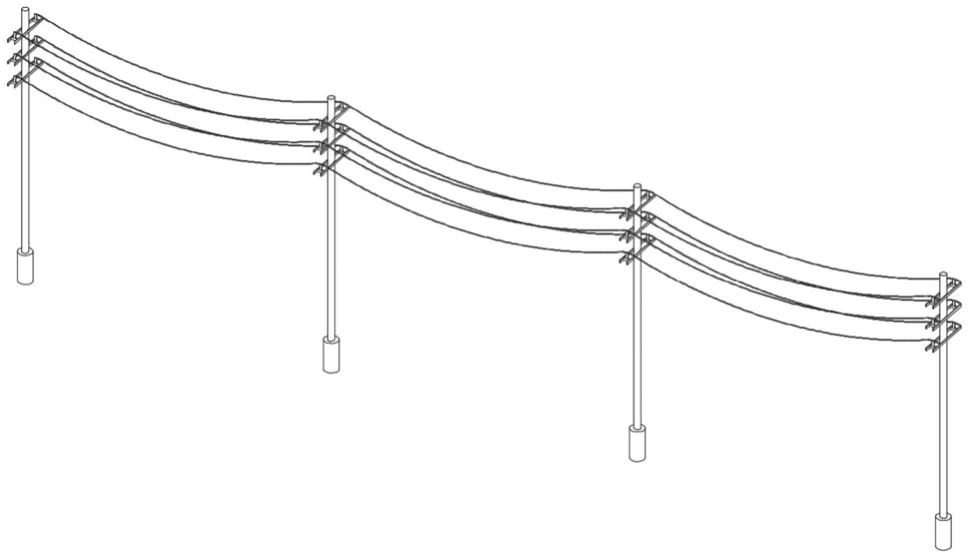 导线在配网不同工况下的姿态展示方法与流程