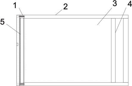 一种横展式自限位门窗遮光装置的制作方法