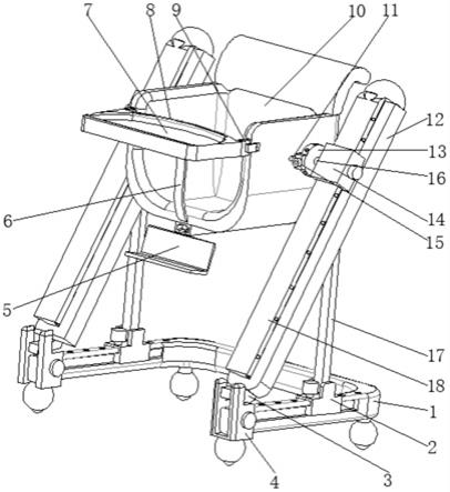 一种折叠式背靠儿童餐椅的制作方法