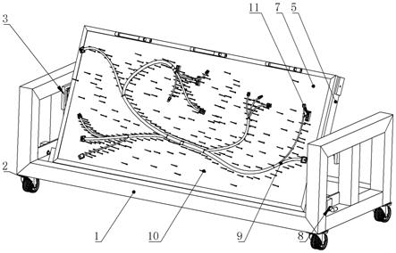 一种建筑概念线束布线模型的制作方法