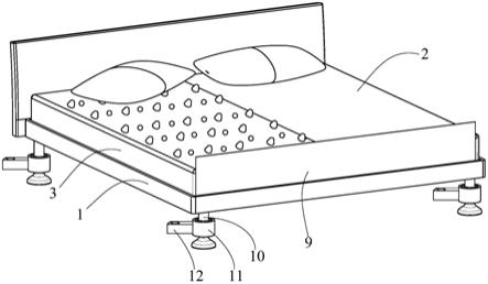 一种具有双感床垫的床的制作方法