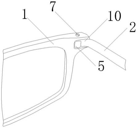 一种具有镜腿活动槽位结构的眼镜架的制作方法