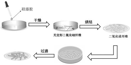 以硅溶胶为原料制备矩形截面的二氧化硅纤维的方法