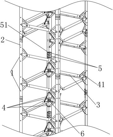 一种观光电梯井道结构的制作方法
