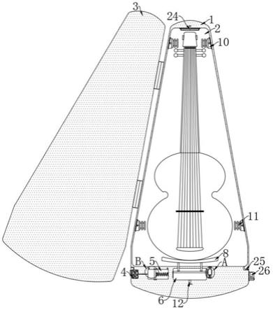 一种便捷式的小提琴存放装置的制作方法